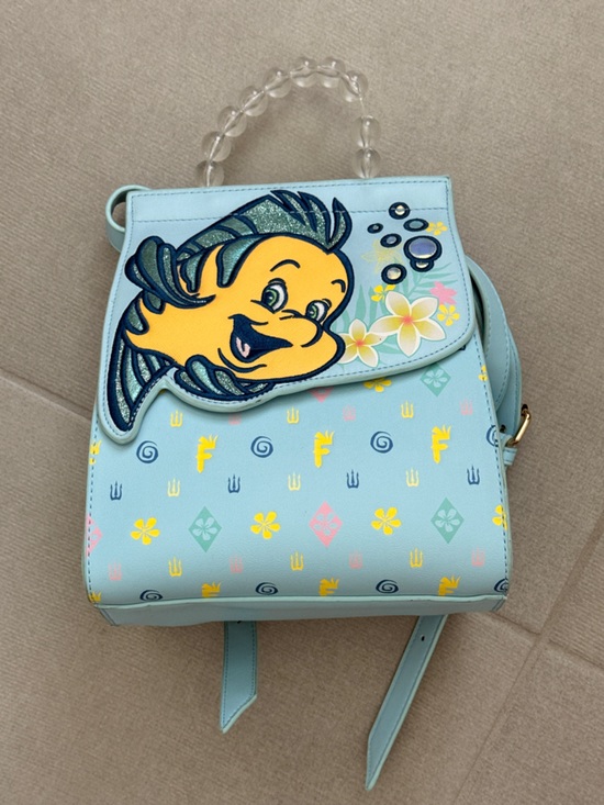 Danielle Nicole Handbags - Flounder Danielle Nicole Backpack in Light Blue with Yellow Accent